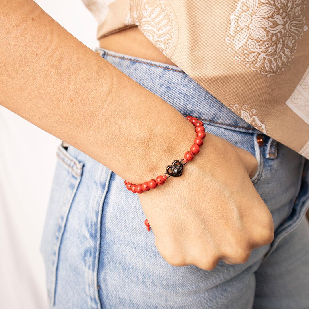 Eternity's Coastal Love Beaded Photo Bracelet - Elegant Eternity