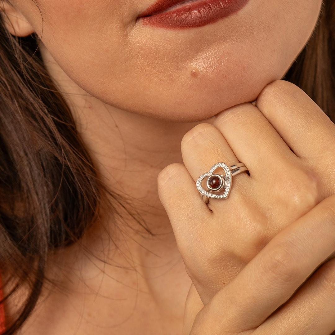 Eternity's Twilight Photo Ring - Elegant Eternity