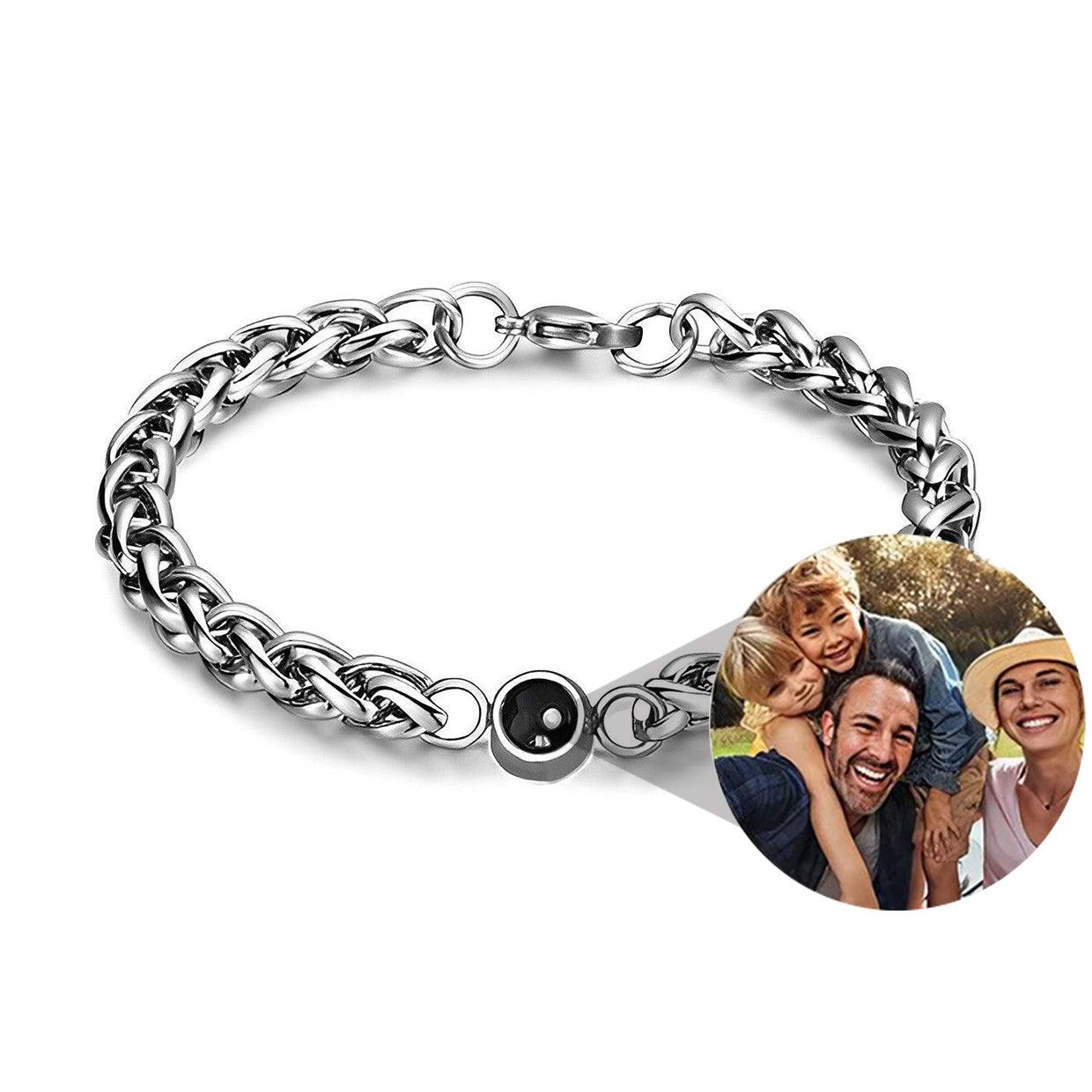 Eternity's Intertwine Photo Bracelet - Elegant Eternity