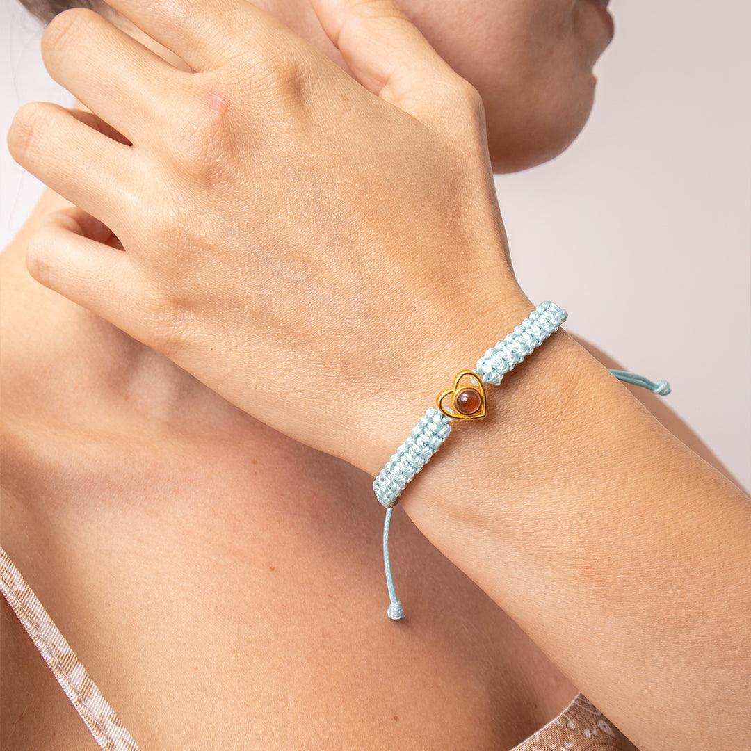 Eternity's Love Spark Photo Bracelet - Elegant Eternity