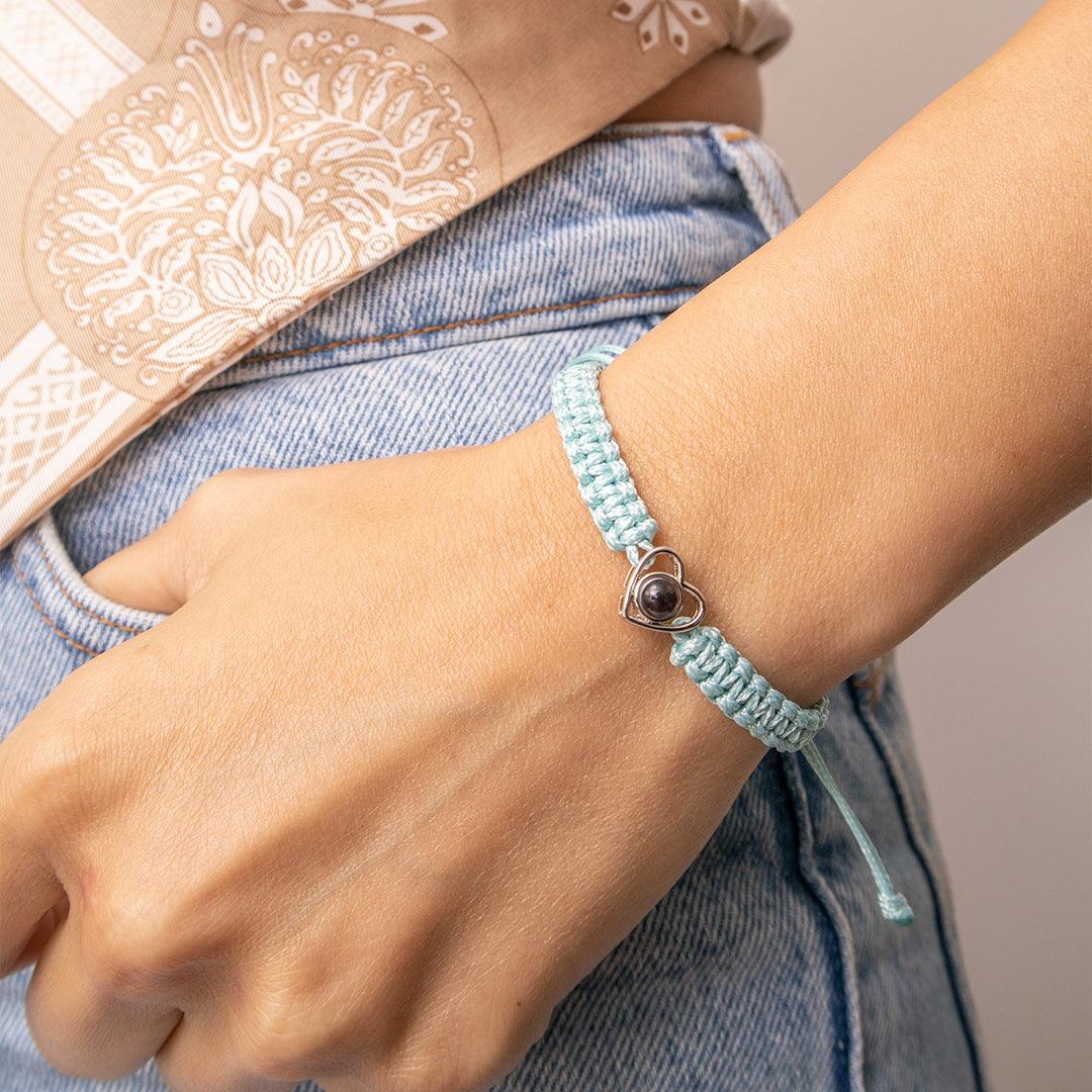Eternity's Love Spark Photo Bracelet - Elegant Eternity