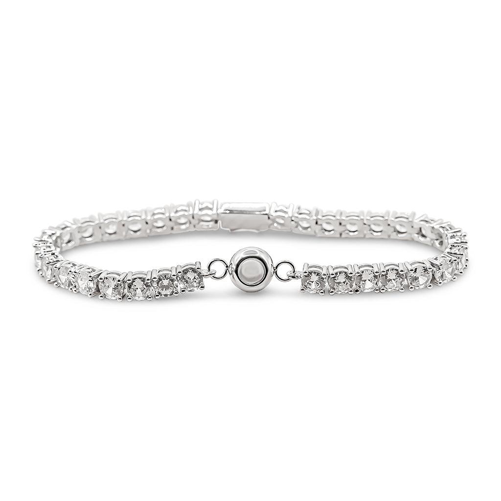 Eternity's Tennis Photo Bracelet - Elegant Eternity