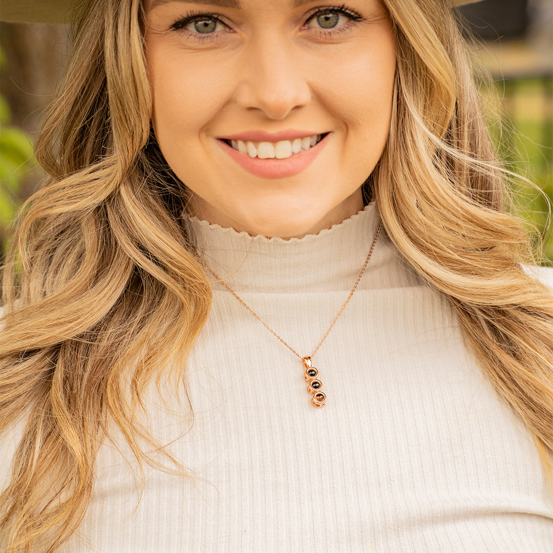 Eternity's Elysian Trio Photo Necklace