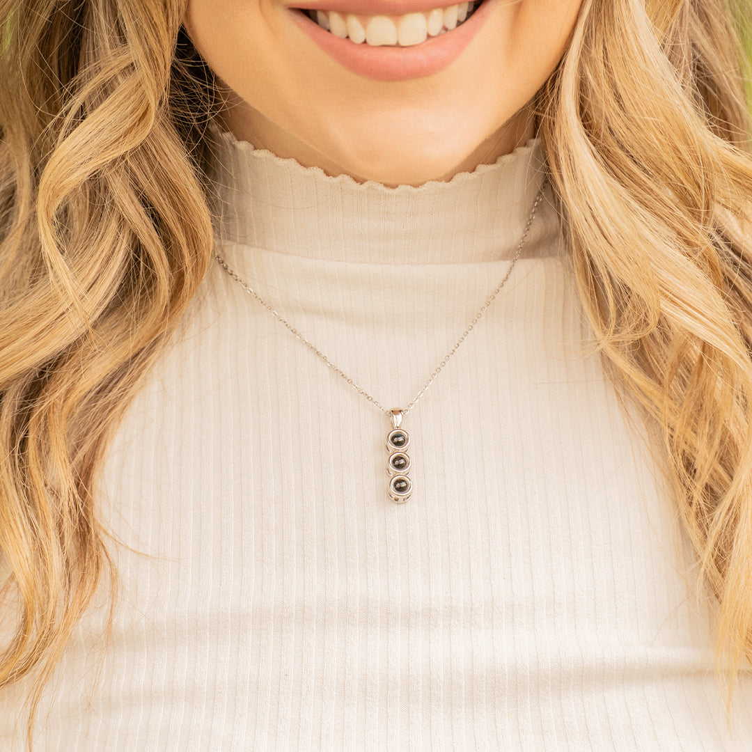 Eternity's Elysian Trio Photo Necklace
