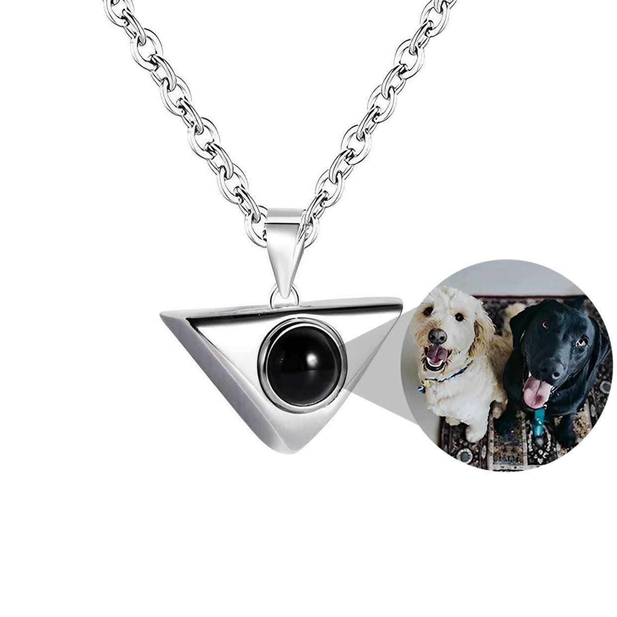 Eternity's Trinity Photo Necklace - Elegant Eternity