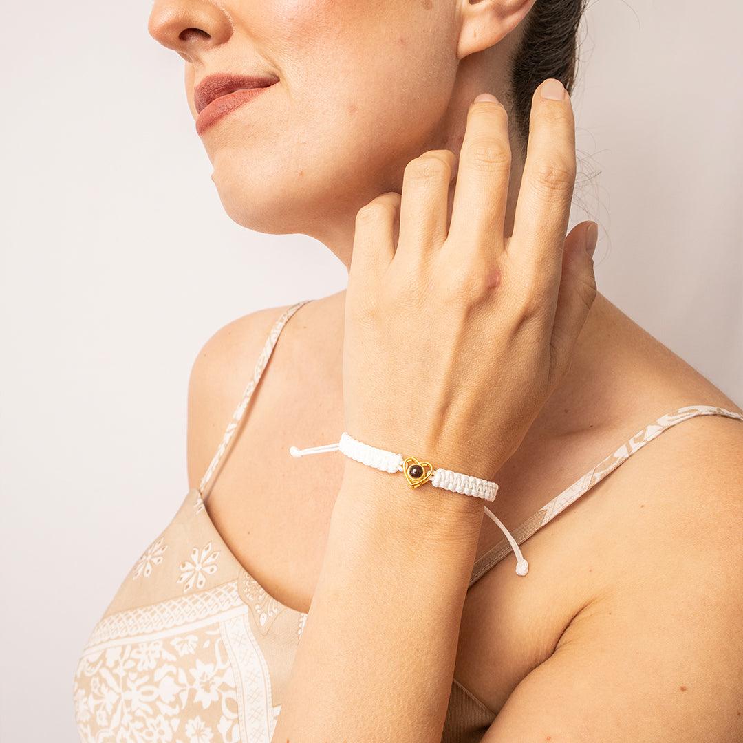 Eternity's Love Spark Photo Bracelet - Elegant Eternity