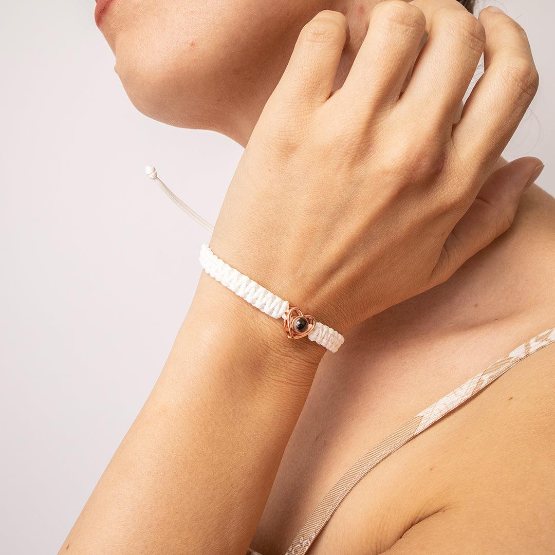 Eternity's Love Spark Photo Bracelet - Elegant Eternity