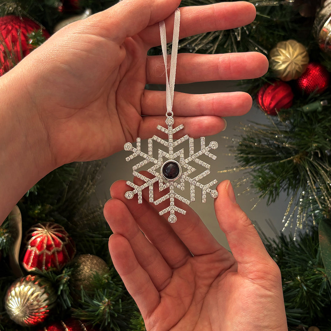 Eternity's Snowflake Photo Ornament