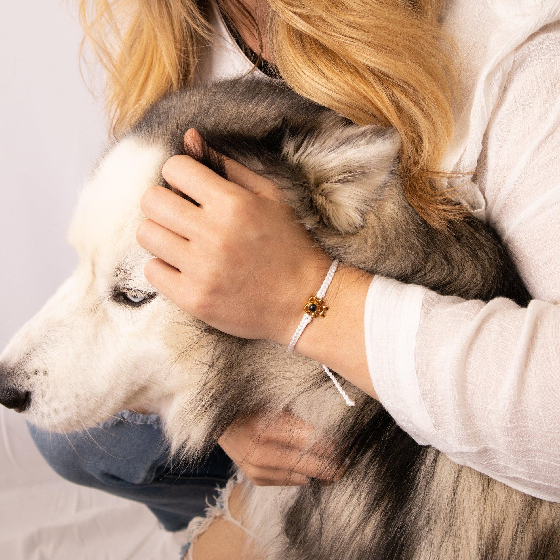 Eternity's Paw Photo Bracelet - Elegant Eternity