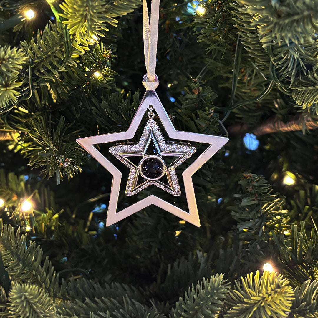 Eternity's Dual Star Photo Ornament