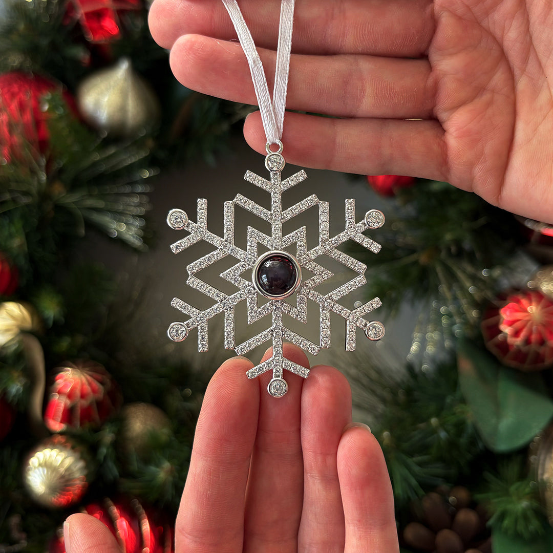 Eternity's Snowflake Photo Ornament