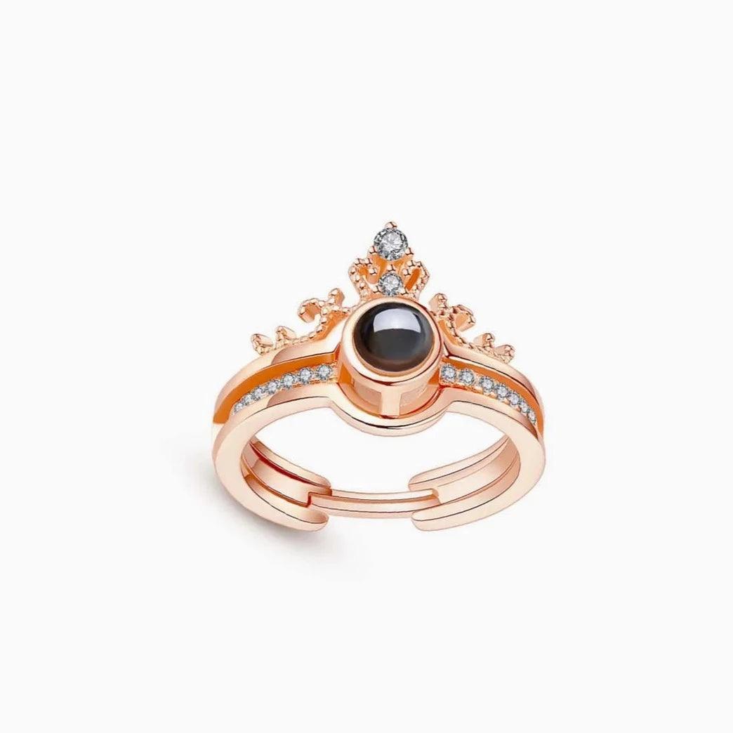 Eternity's Aurora Photo Ring - Elegant Eternity