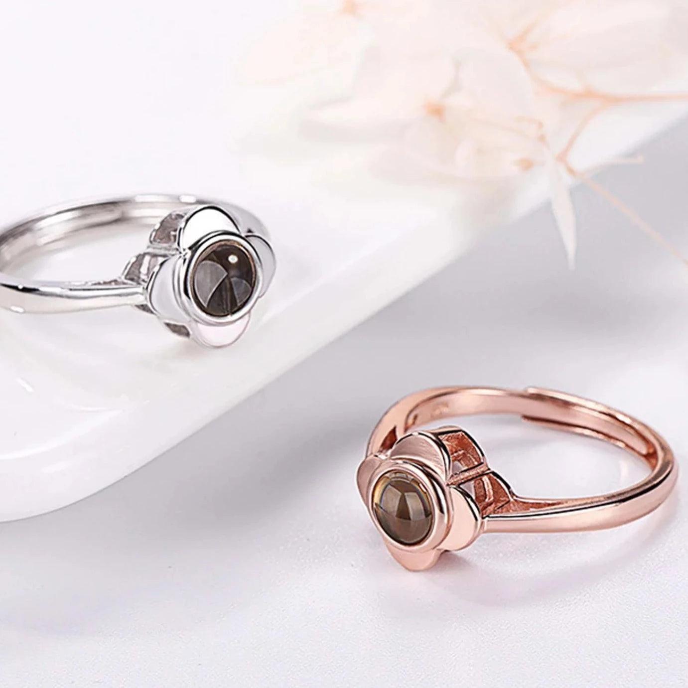 Eternity's Harmony Photo Ring - Elegant Eternity