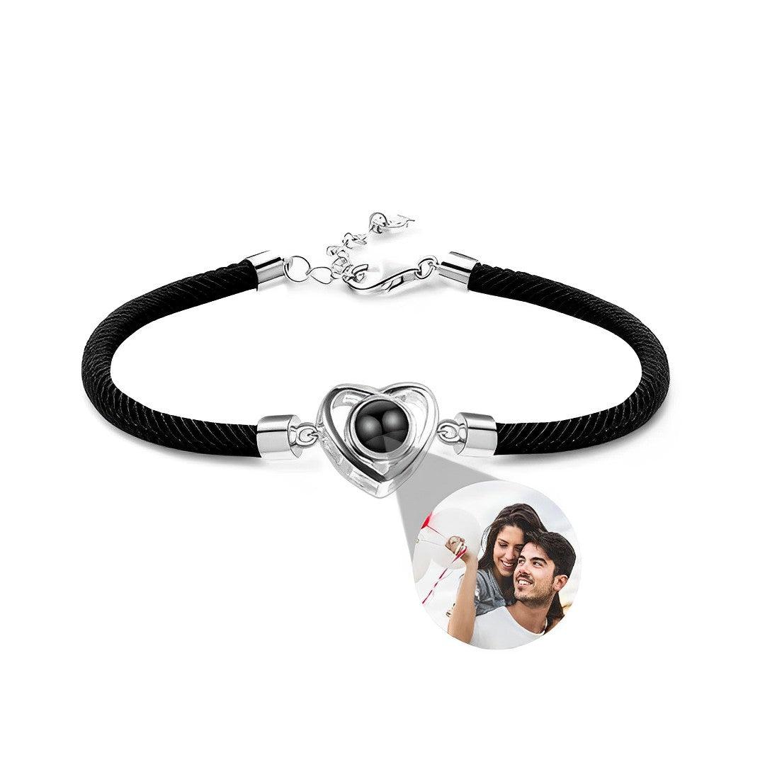 Eternity's Embrace Photo Bracelet - Elegant Eternity