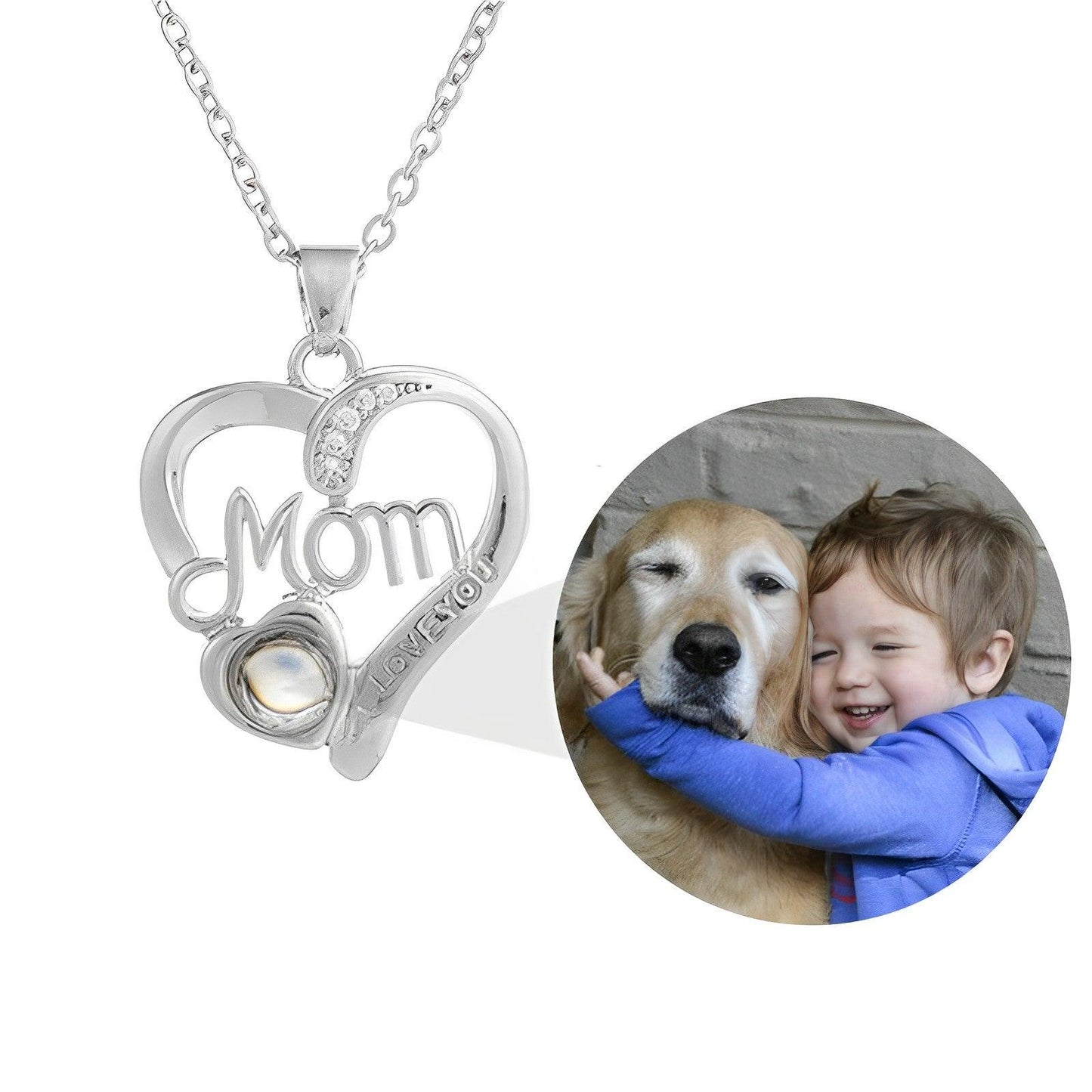 Eternity's Mom Love Photo Necklace - Elegant Eternity