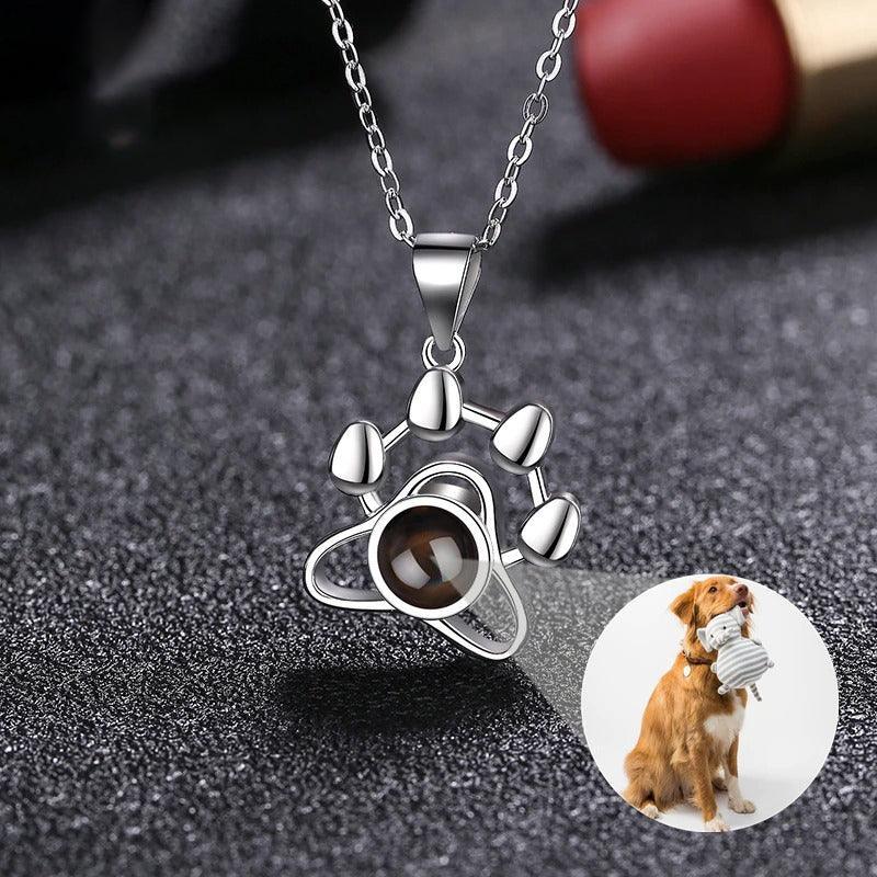Eternity's Paw Photo Necklace - Elegant Eternity