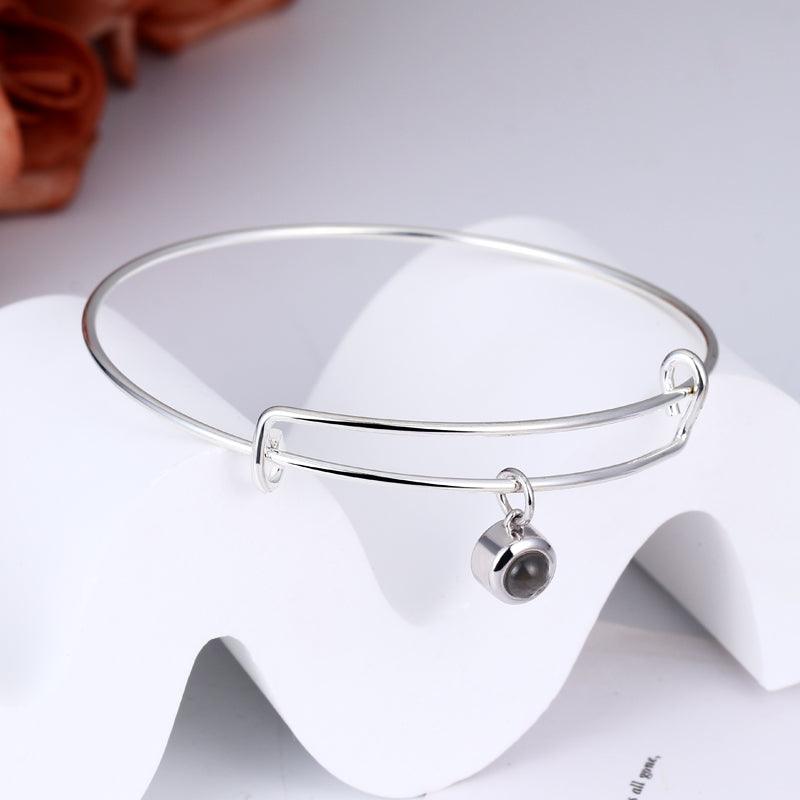 Eternity's Radiance Photo Bangle - Elegant Eternity