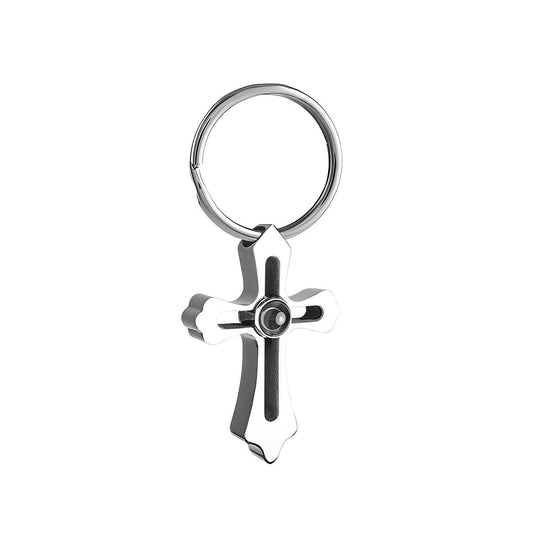 Eternity's Tenet Photo Keychain - Elegant Eternity