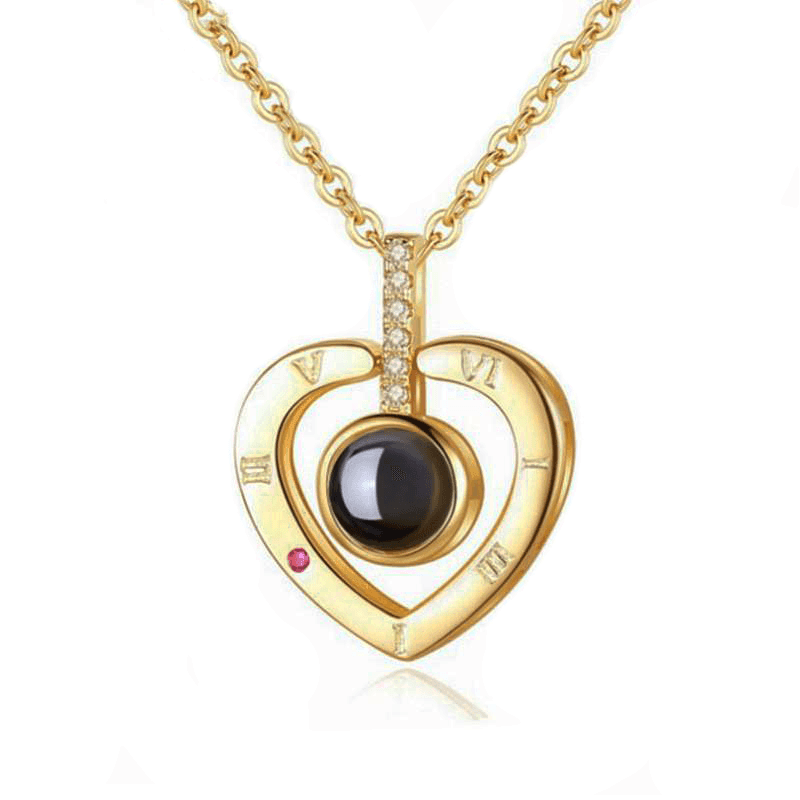 Eternity's Timeless Love Photo Necklace - Elegant Eternity