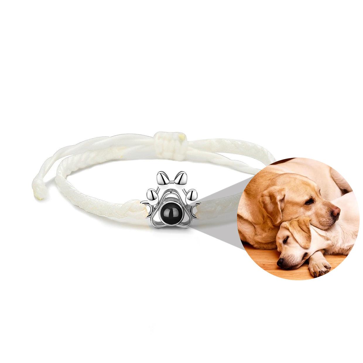 Eternity's Paw Photo Bracelet - Elegant Eternity
