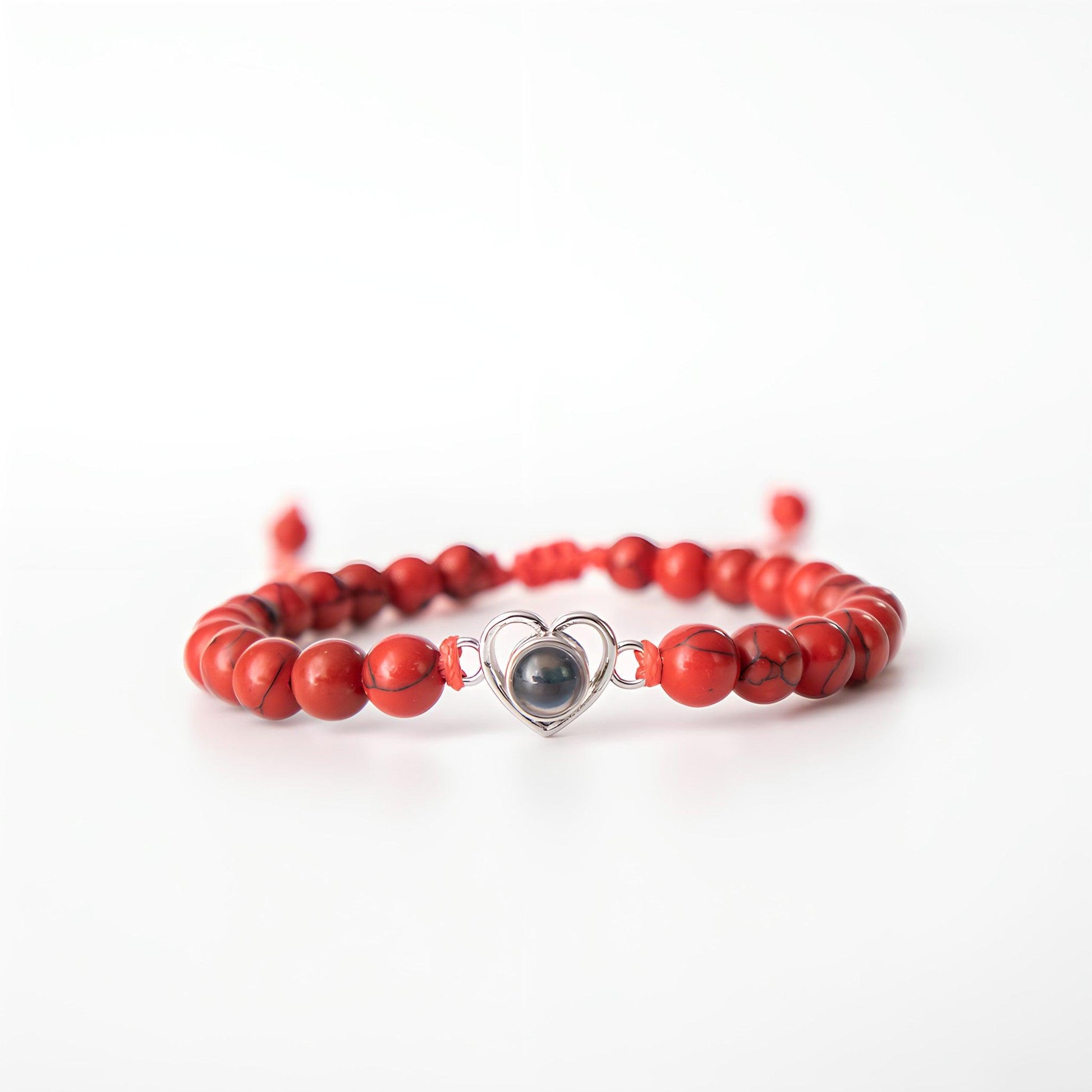 Eternity's Coastal Love Beaded Photo Bracelet - Elegant Eternity