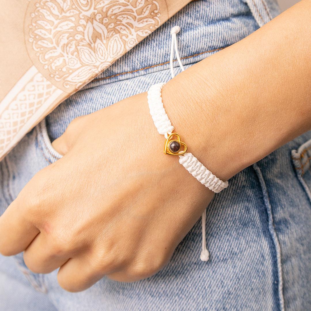 Eternity's Love Spark Photo Bracelet - Elegant Eternity